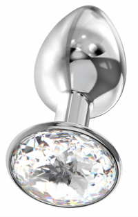 Анальная пробка Diamond Clear Sparkle Small