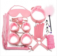 Розовый фетиш-набор из 10 предметов