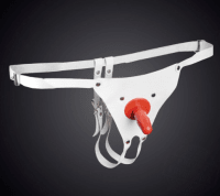 Белые трусики с плагом