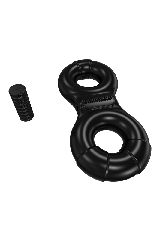 Изображение 4, Виброкольцо на пенис Bathmate Eight, elastomex, черное, Ø4-5 см, TFA-BM-VR-EG
