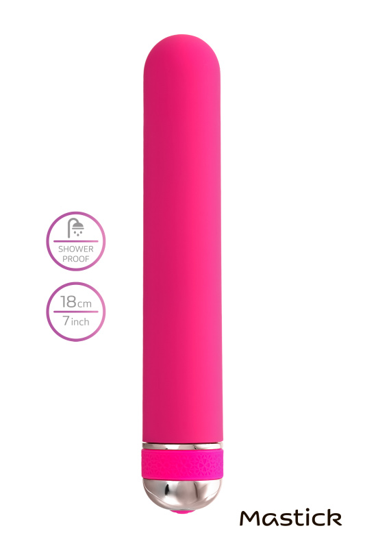 Изображение 10, Нереалистичный вибратор A-Toys by TOYFA Mastick, ABS пластик, розовый, 18 см, TFA-761055