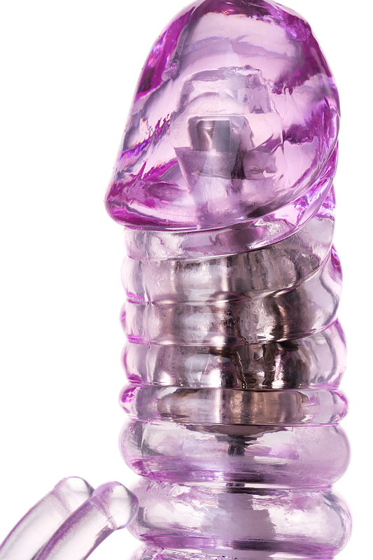 Изображение 12, Вибратор с клиторальным стимулятором TOYFA A-Toys Serk High-Tech fantasy, TPE, фиолетовый, 24,5 см, TFA-761033