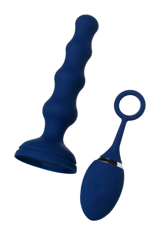 Изображение 2, Анальная вибровтулка O'Play Wave с пультом ДУ, силикон, синий, 15,5 см., TFA-221003