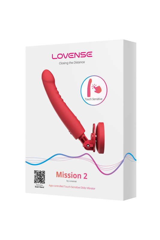 Изображение 6, Дилдо-вибратор LOVENSE Mission 2 с технологией Touch-Sense, силикон, красный, 27,2 см, TFA-LE-45