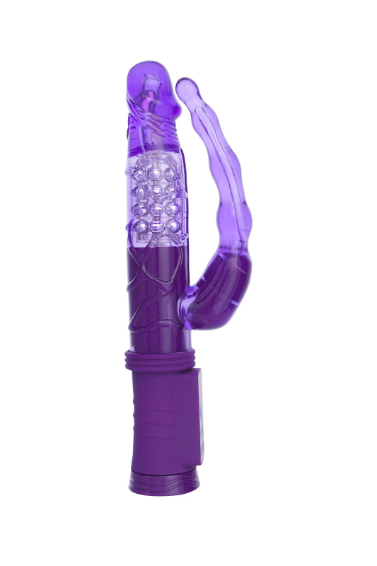 Изображение 2, Анально-вагинальный вибратор A-Toys by TOYFA High-Tech fantasy, TPR, фиолетовый, 22 см, TFA-765008