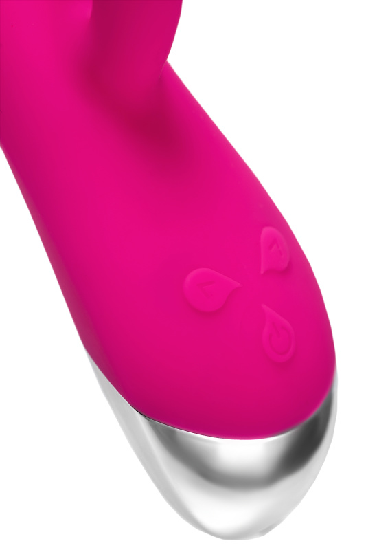 Изображение 10, Вибратор Штучки-Дрючки «Дрючка-Удовольствие» с клиторальным стимулятором, розовый, 21,5 см, TFA-690504