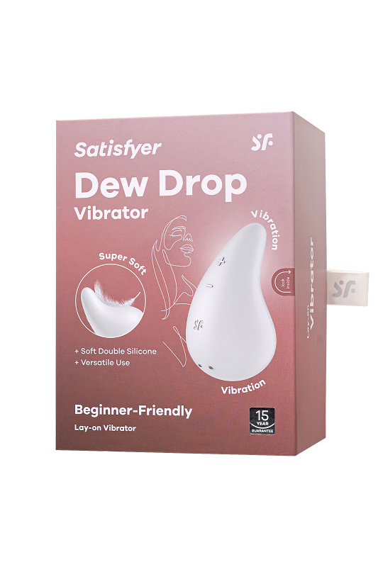 Изображение 7, Вибромассажер Satisfyer Dew Drop, силикон, белый, 8,1 см, TFA-4066929