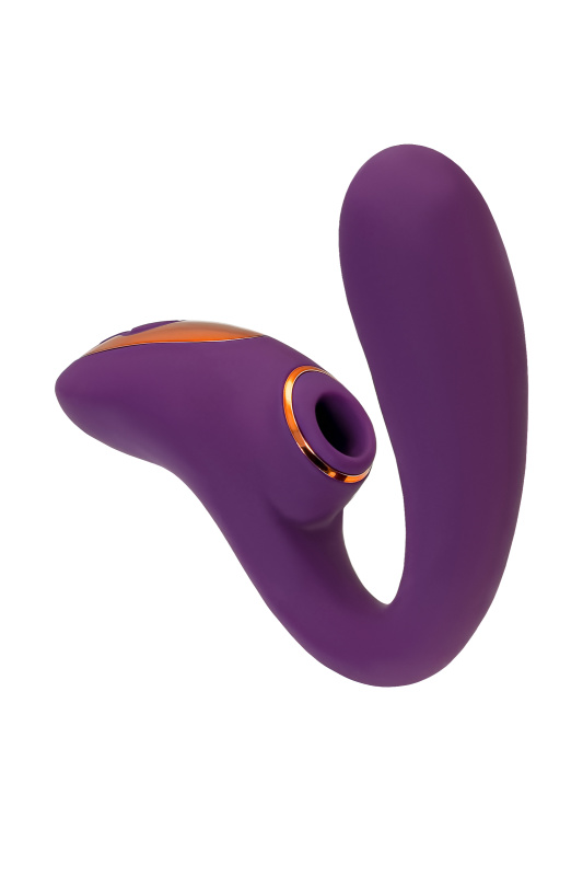Изображение 5, Массажер с двойной стимуляцией L'Eroina Megam, силикон, фиолетовый, 27,5 см, TFA-561033
