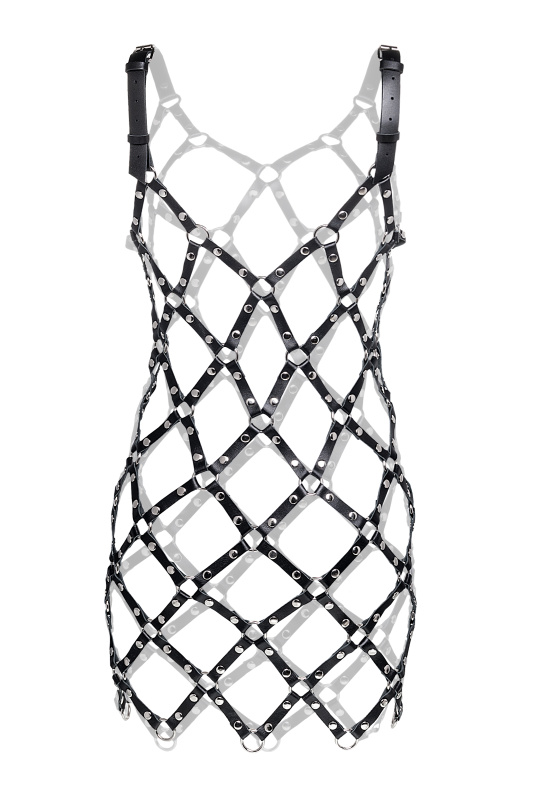 Изображение 3, Портупея-платье Pecado BDSM, из мягкой кожи, натуральная кожа, черный, TFA-10101-01