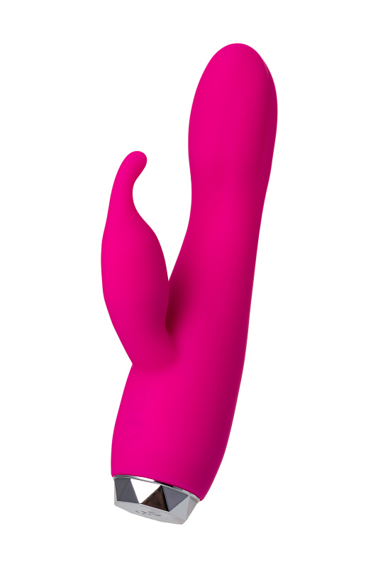 Изображение 3, Вибратор с клиторальным стимулятором L'EROINA, силикон, розовый, 17 см, TFA-561003