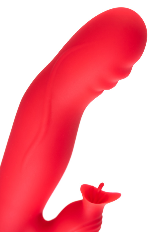 Изображение 13, Вибратор JOS Redli с двигающейся головкой, силикон, красный, 21 см, TFA-783034