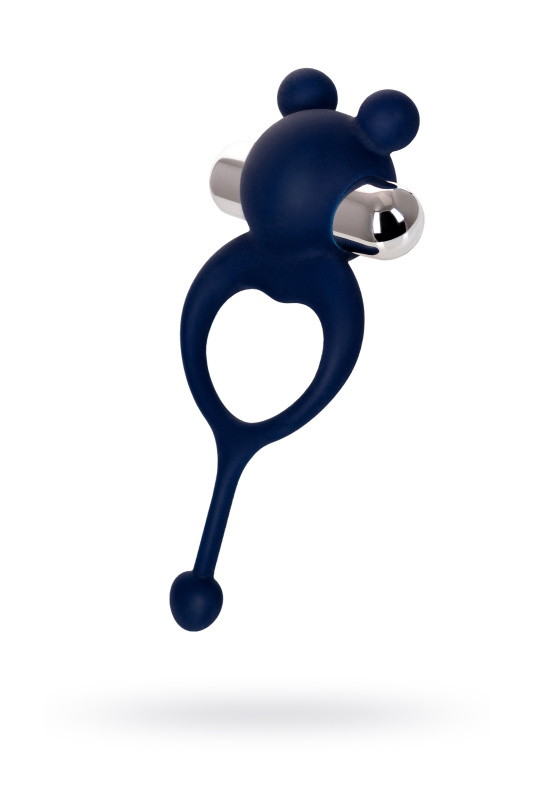 Изображение 1, Виброкольцо с хвостиком JOS MICKEY, силикон, синий, 12,5 см, TFA-782020