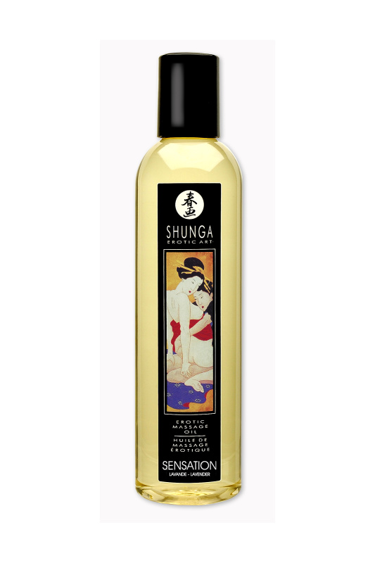 Изображение 14, Масло для массажа Shunga Sensation, натуральное, возбуждающее, лаванда, 240 мл, TFA-271006