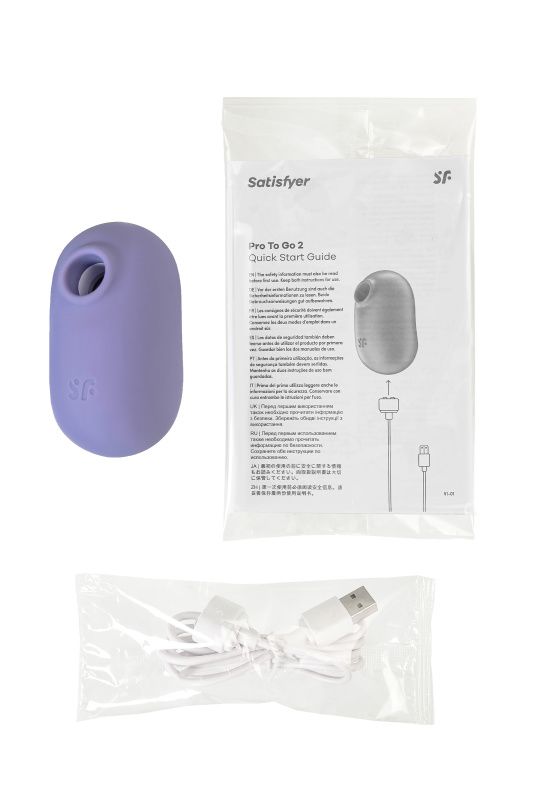 Изображение 8, Вакуумный стимулятор клитора Satisfyer Pro To Go 2, фиолетовый, TFA-J2018-308-3