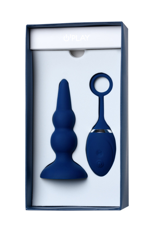 Изображение 14, Анальная вибровтулка O'Play Prime с пультом ДУ, силикон, синий, 12 см., TFA-221002
