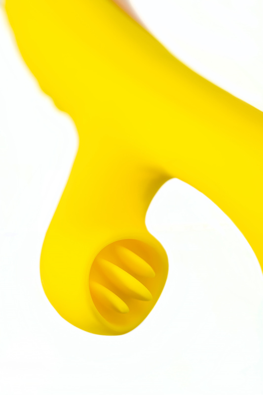 Изображение 12, Вакуум-волновой стимулятор Eromantica Mia с вибрацией и язычками, силикон, желтый, 22 см, TFA-210203