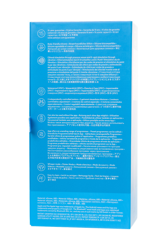 Изображение 10, Вакуум-волновой бесконтактный стимулятор клитора Satisfyer Dual Pleasure, силикон, лиловый, 17,9 см., TFA-J2018-101-2