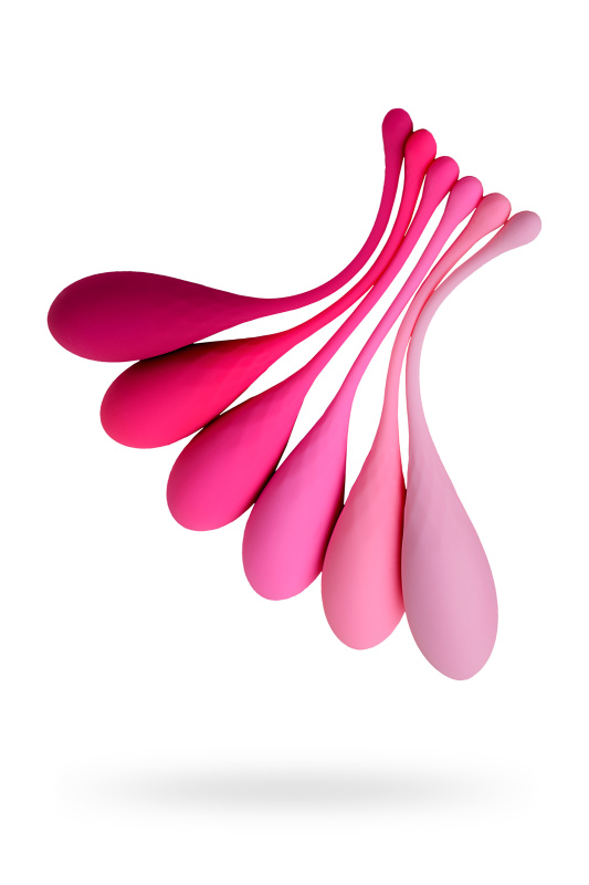 Изображение 1, Набор вагинальных шариков Eromantica K-ROSE, силикон, розовый, 6 шт, TFA-210206