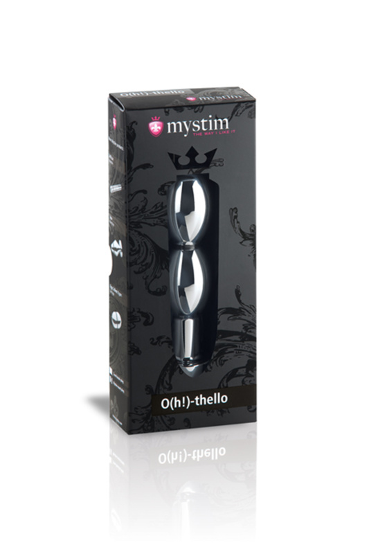 Изображение 4, Фаллоимитатор Mystim O(h!)-thello, электростимуляция, хирургическая сталь, серебряный, 14 см, TFA-46110