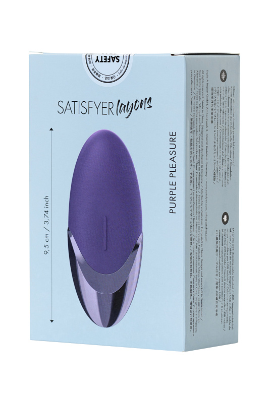 Изображение 19, Вибромассажер Satisfyer Layon 1, Purple pleasure, силикон, фиолетовый, 9,5 см., TFA-J2018-27-5