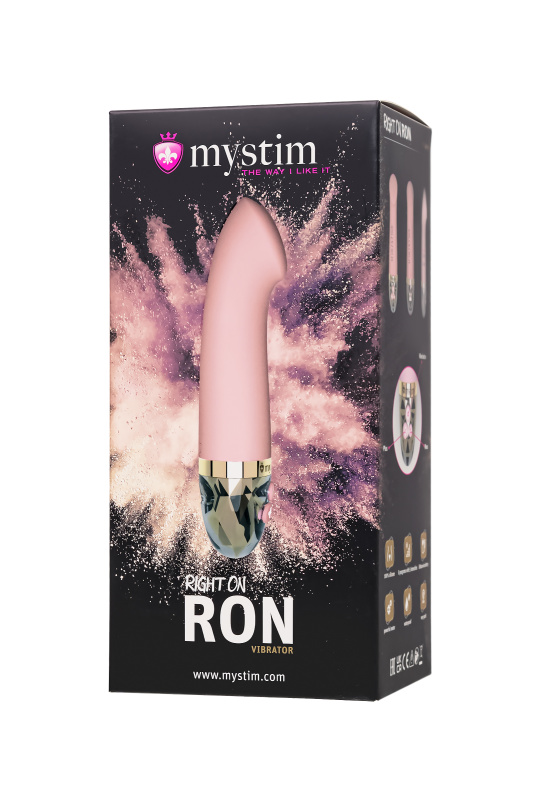 Изображение 9, Вибратор Mystim Right on Ron силикон, розовый, 16,5 см, TFA-46531