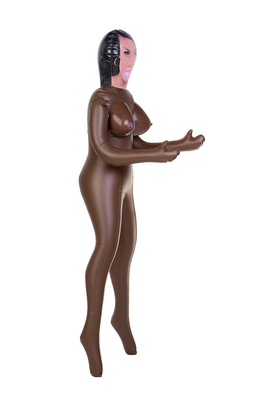 Изображение 3, Кукла надувная Dolls-X by TOYFA Michelle, негритянка, с тремя отверстиями, 160 см, TFAM-117004