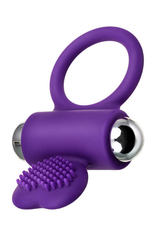 Изображение 3, Виброкольцо с ресничками JOS PERY, силикон, фиолетовый, 9 см, TFA-782008