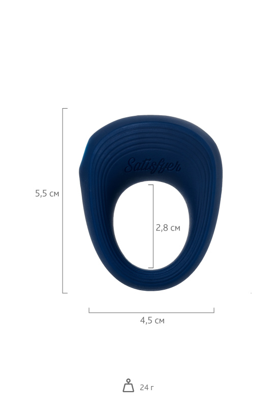 Изображение 7, Эрекционное кольцо на пенис Satisfyer Rings, силикон, синий 5,5 см., TFA-J02008-13