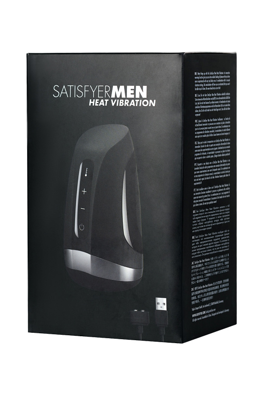 Изображение 17, Мастурбатор нереалистичный Satisfyer Men Heat Vibratiion, силикон, чёрный, 15 см., TFA-J80012