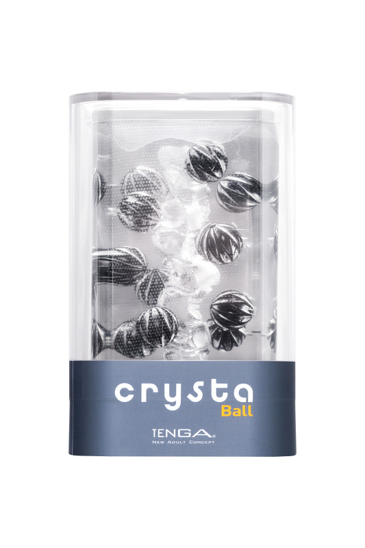 Изображение 7, Нереалистичный мастурбатор TENGA Crysta Ball, TPE, прозрачный, 15,5 см, TFA-CRY-002