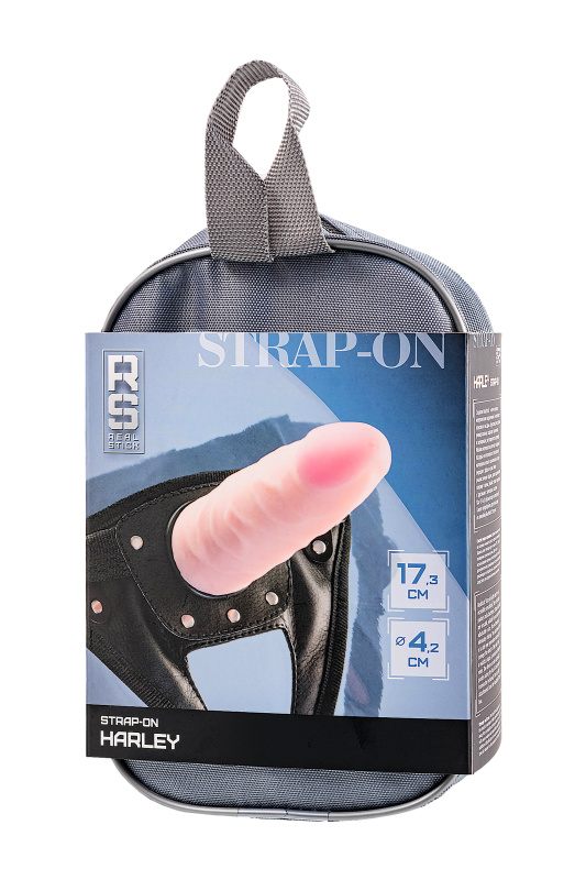 Изображение 17, Страпон на креплении RealStick Strap-On Harley, TPR, телесный, 17,3 см, TFA-972003