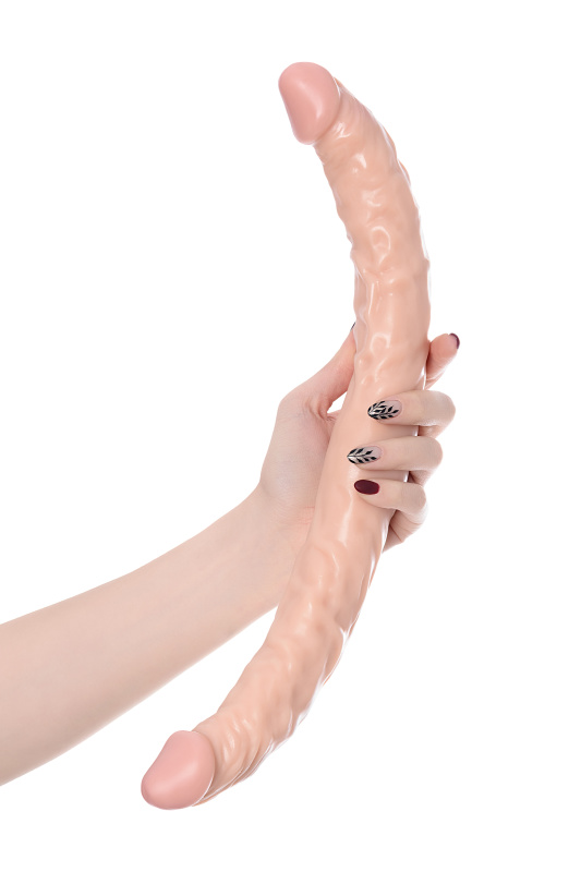 Изображение 6, Двусторонний фаллоимитатор TOYFA RealStick Nude реалистичный, PVC, телесный, 42,5 см, TFA-582011
