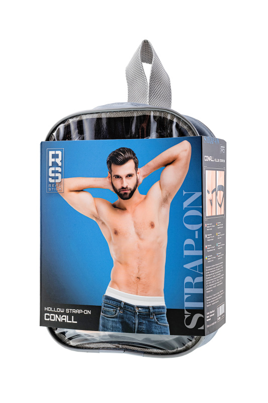 Изображение 6, Фаллопротез RealStick Strap-On Conall, TPE, телесный, 14 см, TFA-972014
