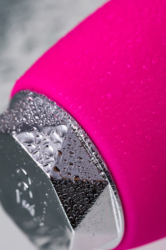 Изображение 12, Вибратор с клиторальным стимулятором L'EROINA, силикон, розовый, 18 см, TFA-561002