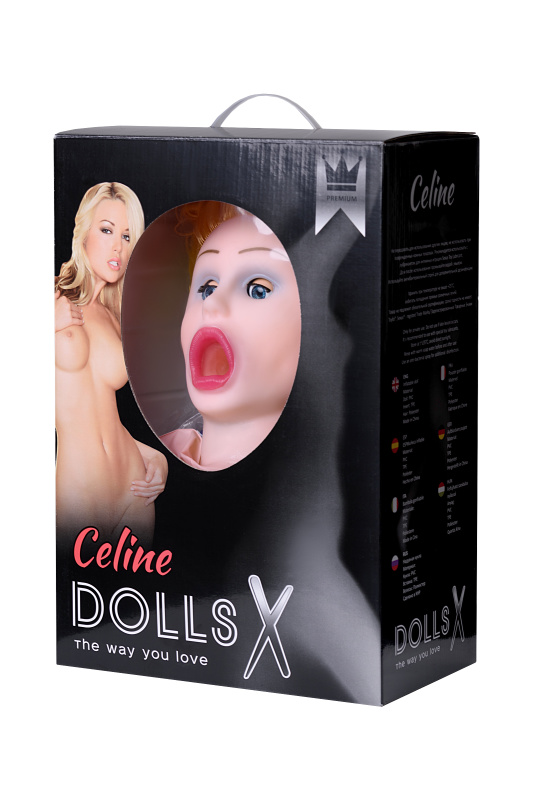 Изображение 12, Кукла надувная Celine с реалистичной головой, блондинка, с тремя отверстиями, TOYFA Dolls-X, кибер в, TFAM-117025