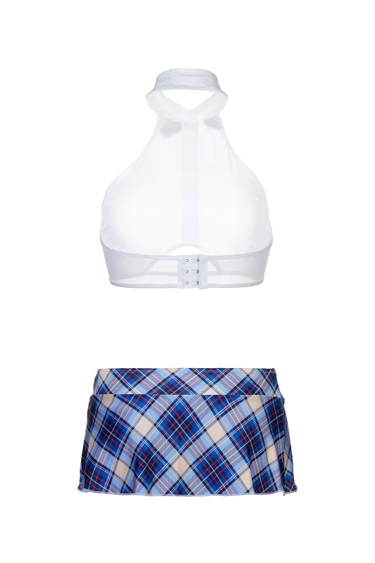 Изображение 4, Костюм школьницы Candy Girl Jesse (топ, юбка, стринги), бело-синий, OS, TFA-841032
