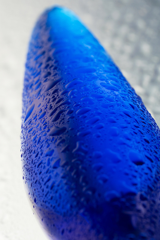 Изображение 4, Двусторонний фаллоимитатор Sexus Glass, стекло, синий, 17,5 см, TFA-912190