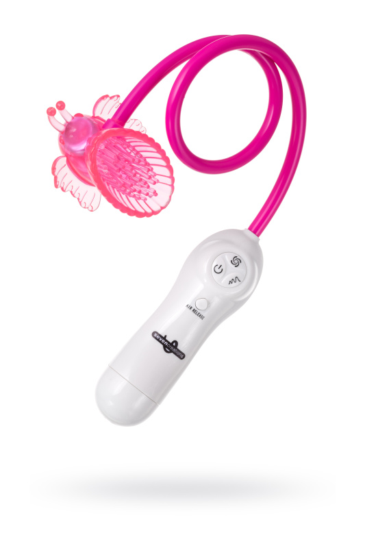 Вибратор бабочка Dream Toys, ПВХ+ABS пластик и нейлон, розовый, 8 см., TFA-50914