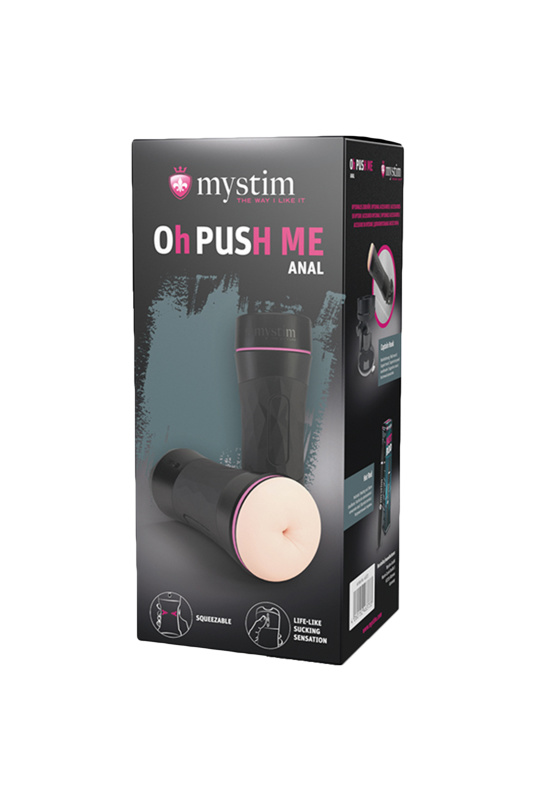 Изображение 8, Мастурбатор Mystim OH PUSH ME Anal,TPE, телесный, 21,5 см, TFA-46373