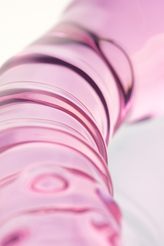 Изображение 8, Двусторонний фаллоимитатор Sexus Glass, стекло, розовый, 20,5 см, TFA-912026