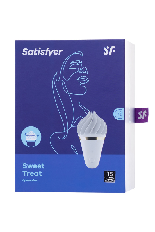 Изображение 9, Вибромассажер Satisfyer layons Sweet Treat, силикон, белый, 10,4 см., TFA-EE73-584-0719