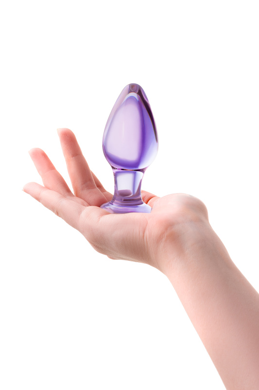 Изображение 4, Анальная втулка Sexus Glass, стекло, фиолетовая, 10 см, Ø 4 см, TFA-912014