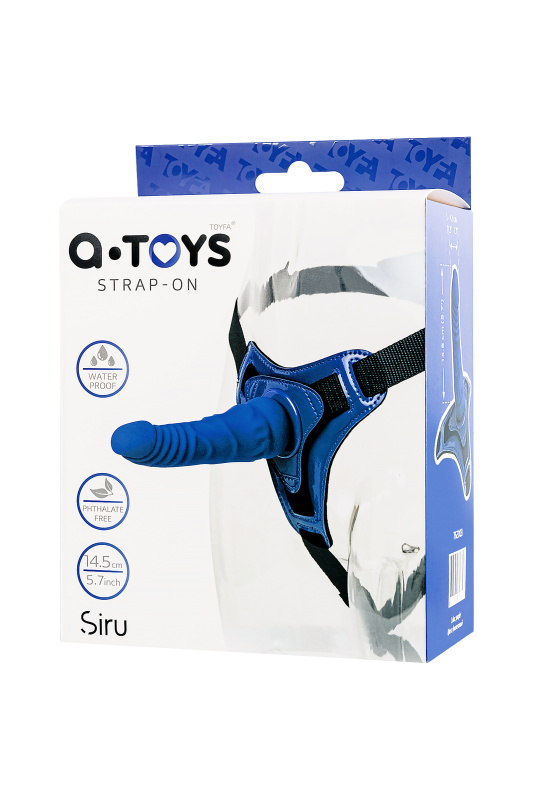 Изображение 9, Страпон A-Toys by TOYFA Siru, силикон, фиолетовый, 14,5 см, TFA-762003