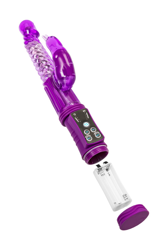 Изображение 6, Вибратор с клиторальным стимулятором TOYFA A-Toys High-Tech fantasy, TPR, фиолетовый, 24 см, TFA-765012