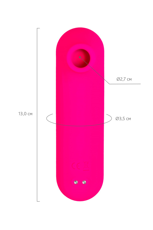 Изображение 8, Вакуум-волновой стимулятор eroTeq Molette, силикон, розовый, 13 см, TFA-593002