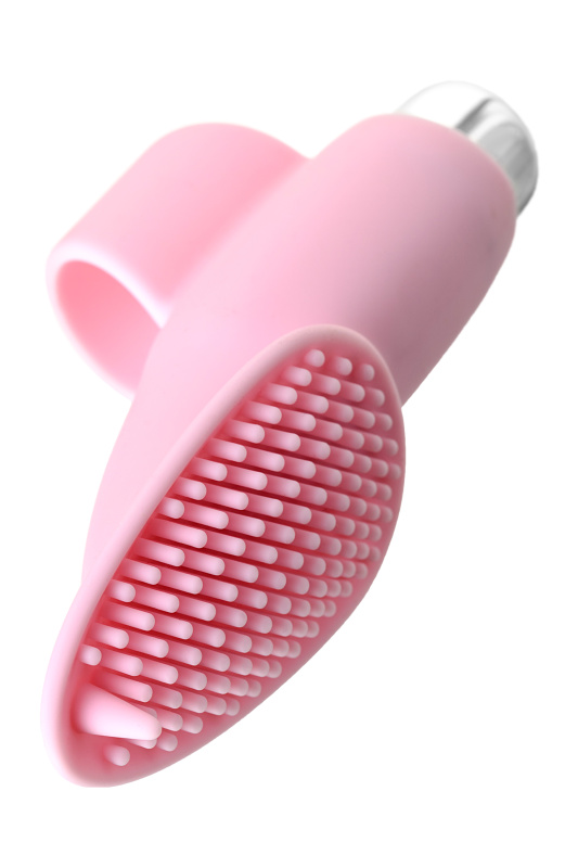 Изображение 5, Вибронасадка на палец JOS TWITY для прелюдии, силикон, розовая, 10,2 см, TFA-782006