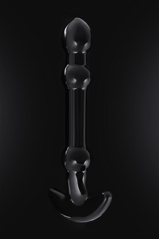 Изображение 8, Нереалистичный фаллоимитатор Sexus Glass, стекло, черный, 19 см, TFA-912235