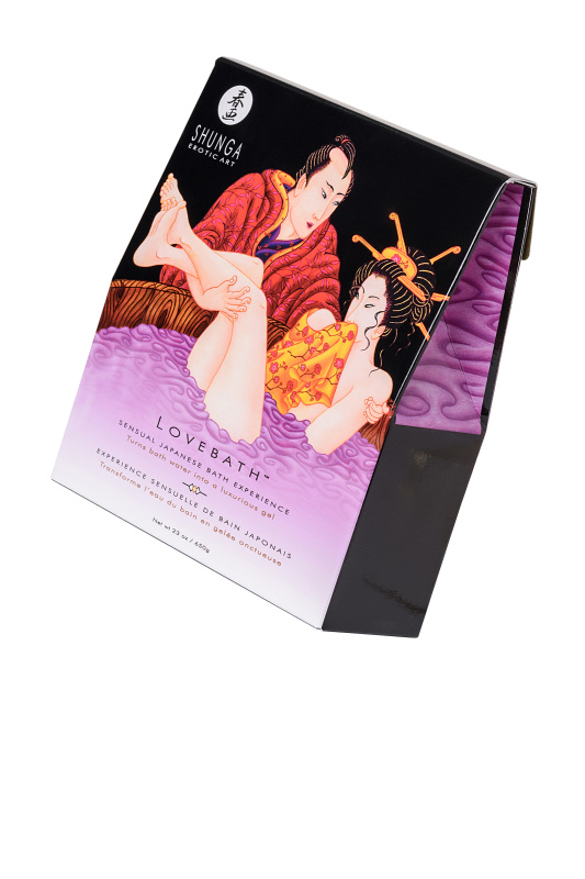 Изображение 1, Порошок для принятия ванны Shunga серии LOVEBATH «Чувственный лотос», фиолетовый, 650 гр, TFA-276802