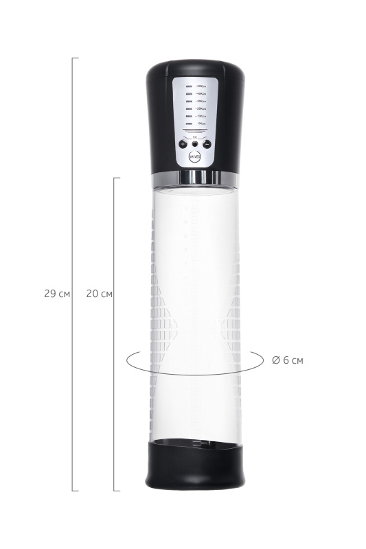 Изображение 5, Автоматическая помпа для пениса Sexus Men Expert Sigurd, ABS-пластик, черная, 29 см, TFA-709025