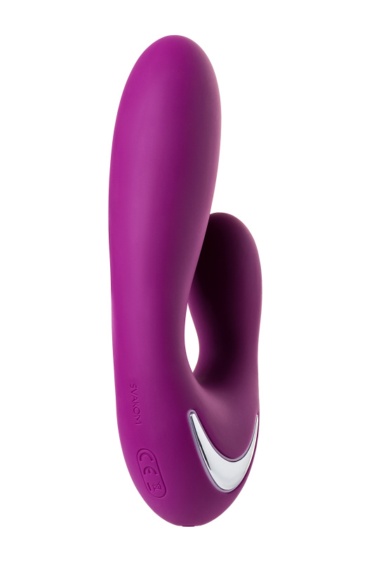 Изображение 5, Вибратор с клиторальным стимулятором Svakom Vesper, Силикон, Фиолетовый, 14,8 см, TFA-S7